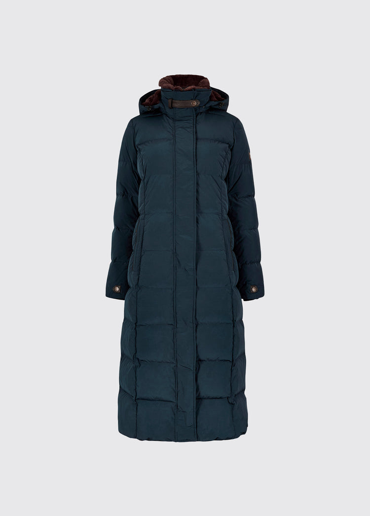 Aldborough Women's full length technical down jacket - Navy