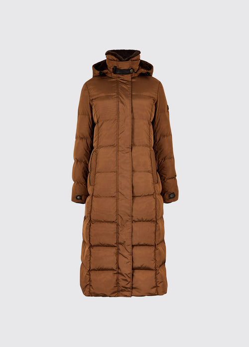 Aldborough Women's full length technical down jacket - Russet