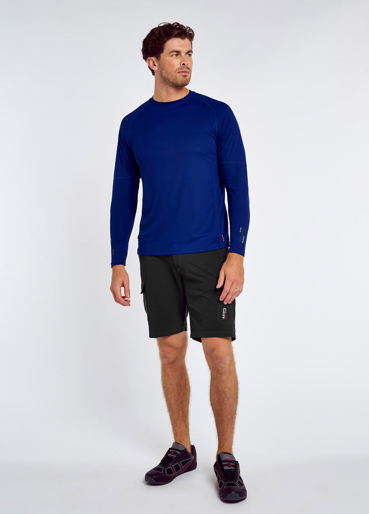 Ancona Mens Long-Sleeved T-Shirt - Ultramarine