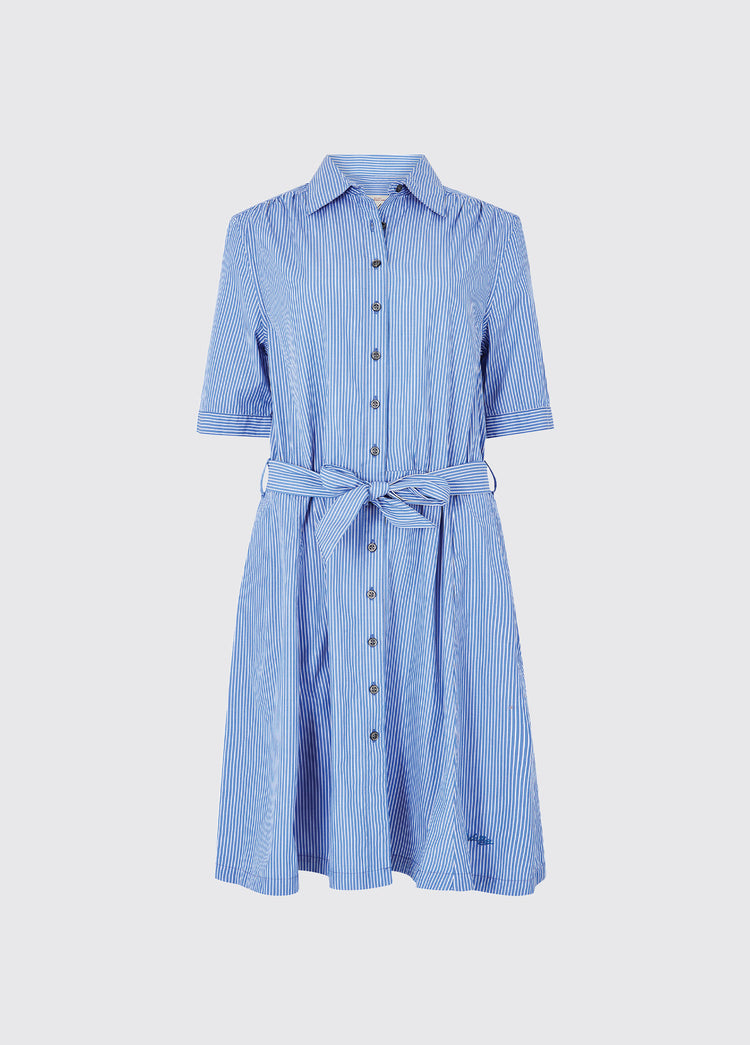 Begonia Ladies Shirt Dress - Blue