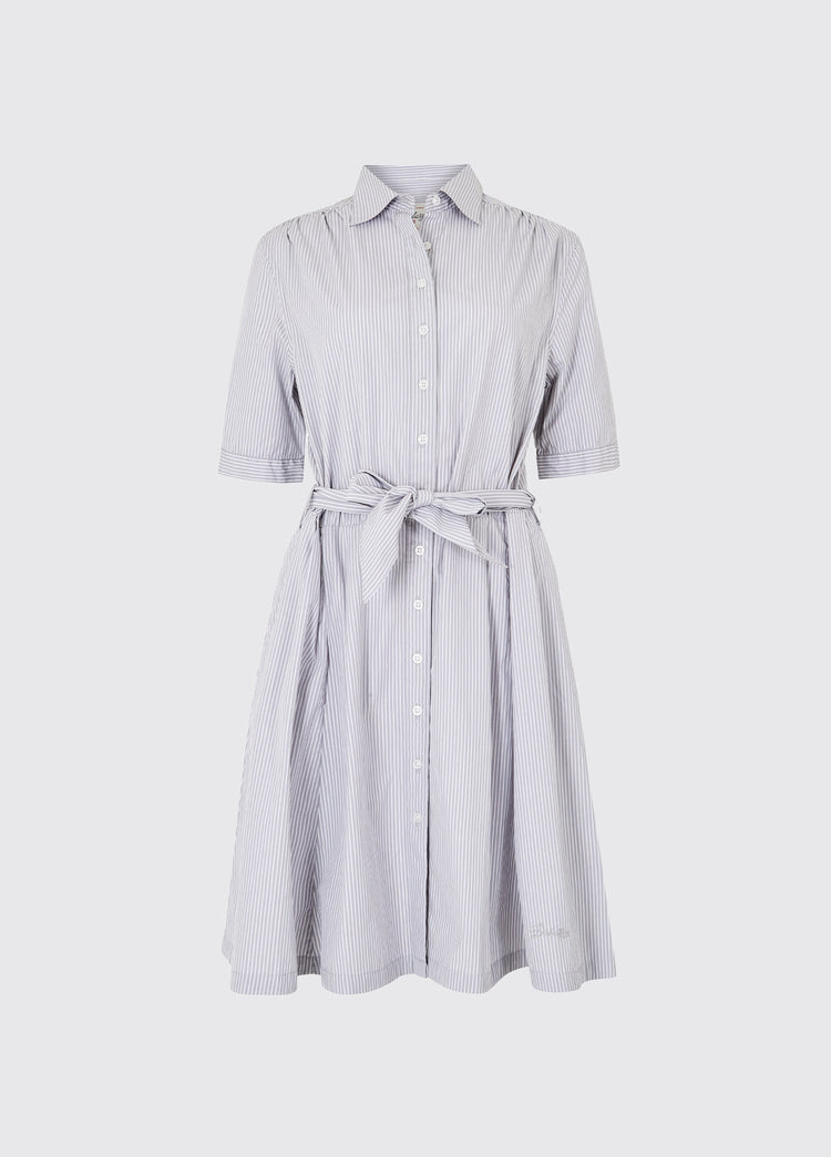 Begonia Ladies Shirt Dress - Platinum