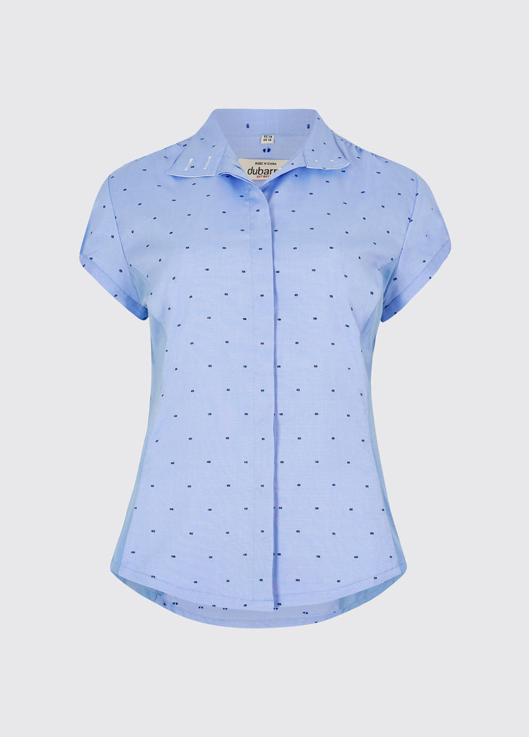 Bloom Ladies Cap Sleeve Shirt - Navy