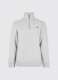 Boyce Men’s Zip Neck Sweater - Grey Marl