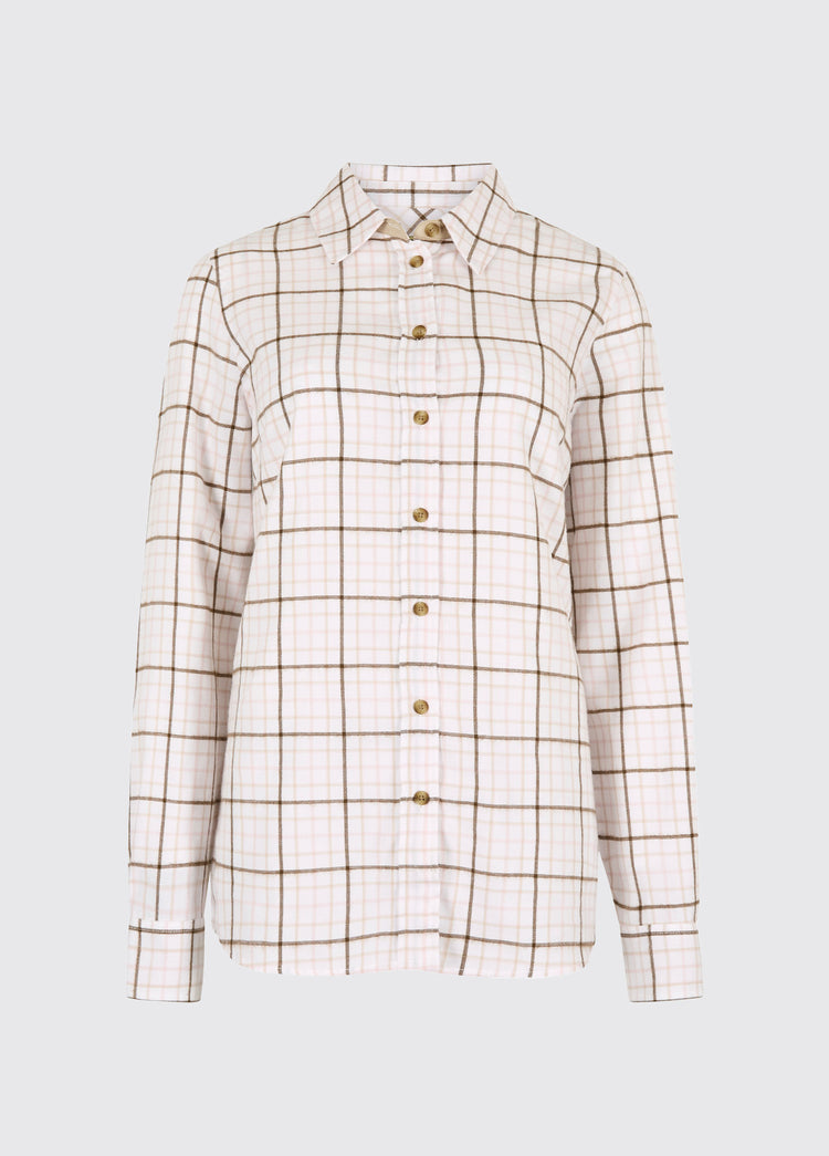 Brooklime Women’s check shirt - Dusky Rose