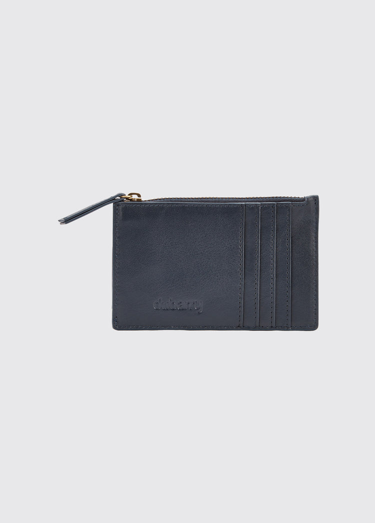 Broomhill Leather Cardholder - Navy
