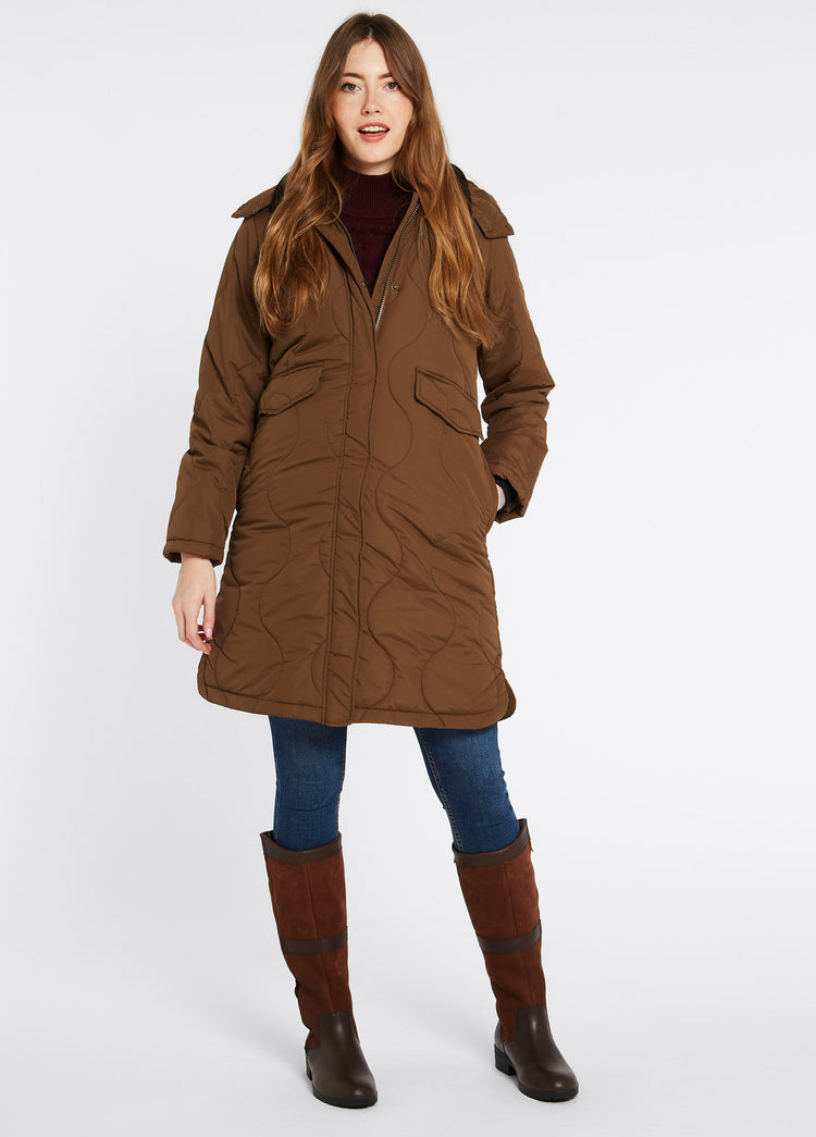 Corbett Ladies Quilted Coat - Bronze