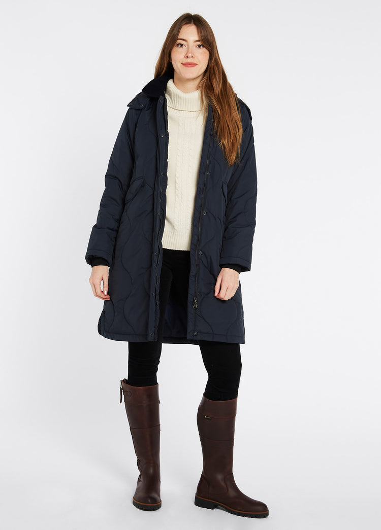 Corbett Ladies Quilted Coat - Navy