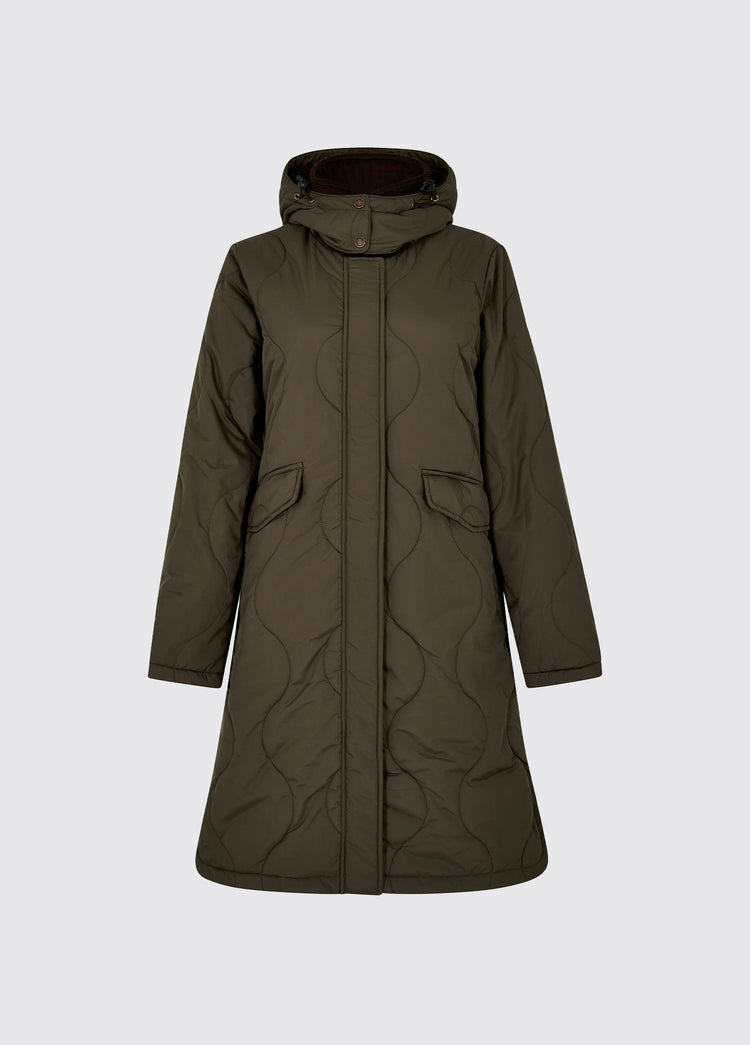 Corbett Ladies Quilted Coat - Olive