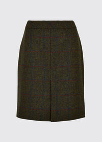 Dubarry women's Cornflower tweed pencil skirt is made with a streamlined shape in the colour hemlock.
