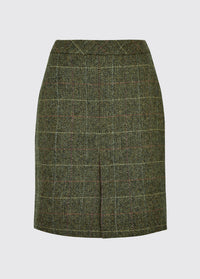 Dubarry women's Cornflower tweed pencil skirt is made with a streamlined shape in the colour thistle.