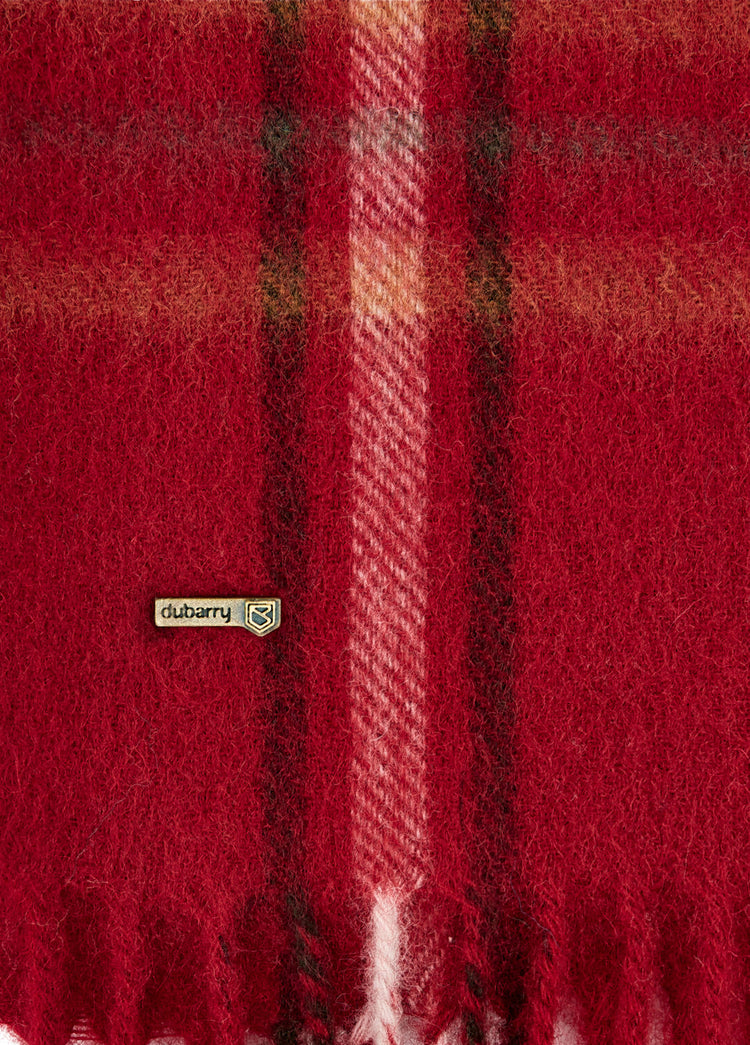 Cullen Wool Scarf - Ruby Red