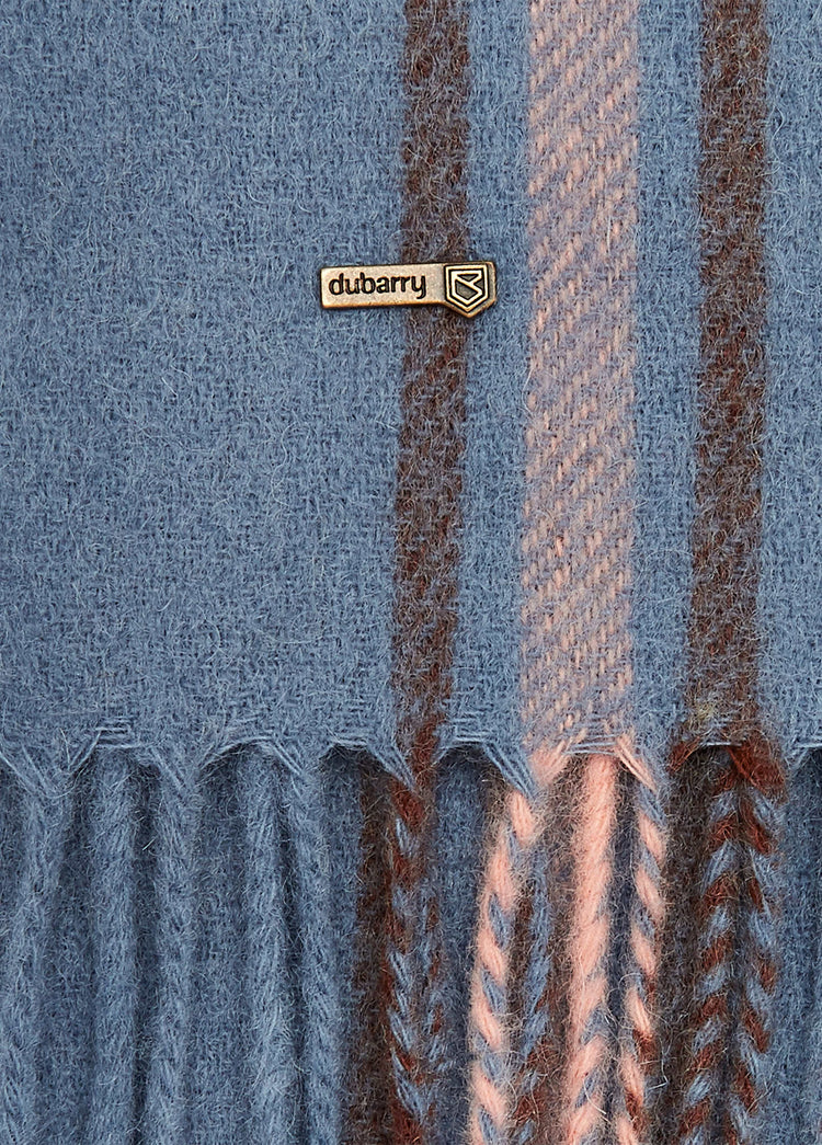 Cullen Wool Scarf - Slate Blue