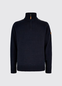 Doherty Men’s zip neck sweater - Navy