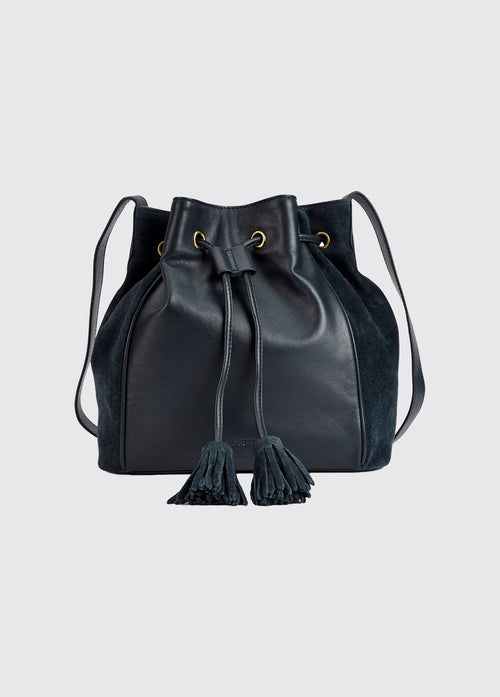 Doonbeg Cross-body bucket bag - Navy