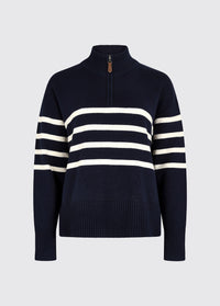Fonthill Women’s Zip Neck Sweater - Navy