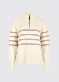 Fonthill Women’s Zip Neck Sweater - Oyster