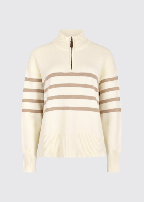 Fonthill Women’s Zip Neck Sweater - Oyster