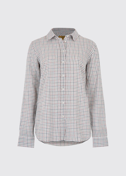 Freesia Cotton Shirt - Ox Blood