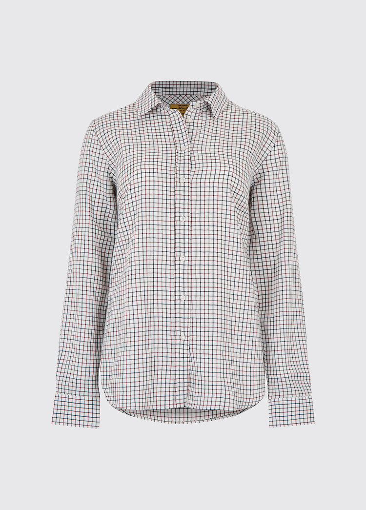 Freesia Cotton Shirt - Ox Blood