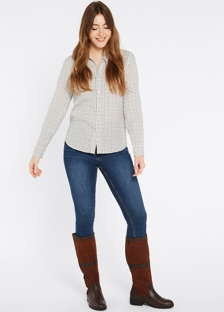 Freesia Cotton Shirt - Ox Blood