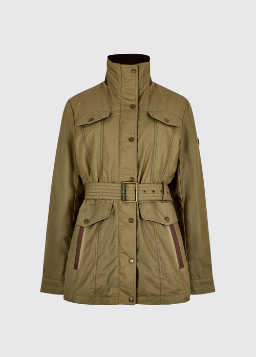Gandon Women's wax cotton coat - Golden Khaki
