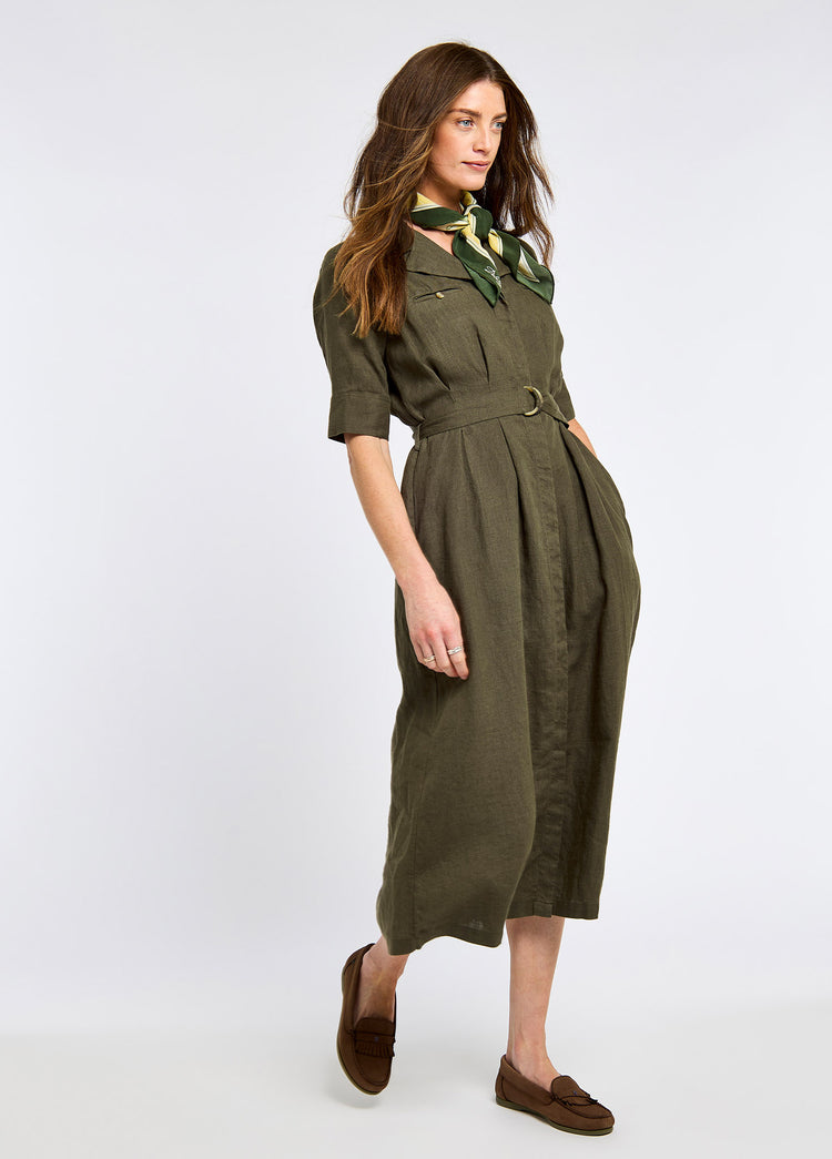 Gaynor Women’s Linen Dress - Khaki