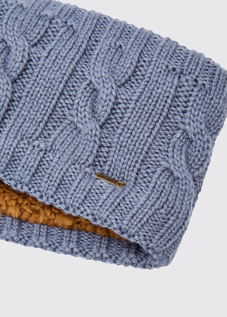 Gleeson Cable knit headband - Indigo