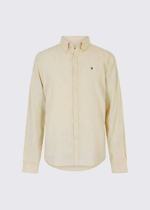 Haddington Mens Button Down Shirt - Stone