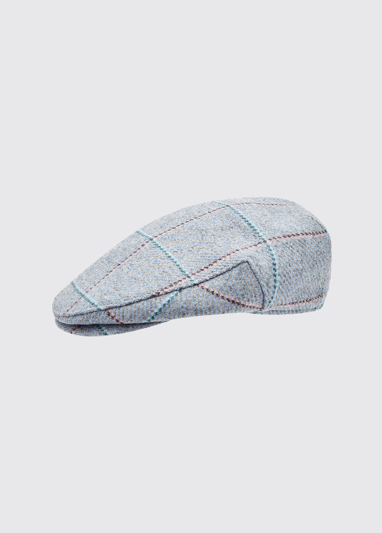 Holly Tweed Flat Cap - Blue Heather