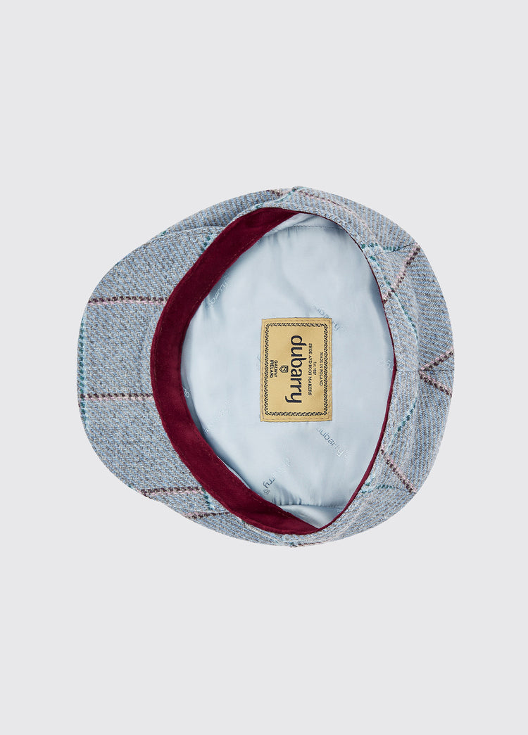 Holly Tweed Flat Cap - Blue Heather