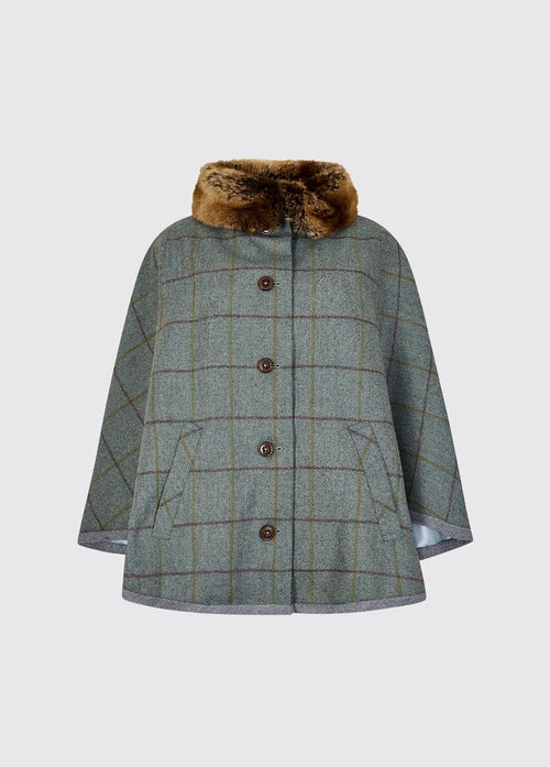 Hollybrook Ladies Tweed Cape - Sorrel