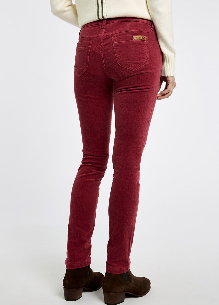 Honeysuckle Pincord Jeans - Cardinal
