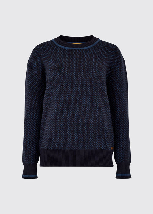 Huntington Ladies Round Neck Sweater - Navy