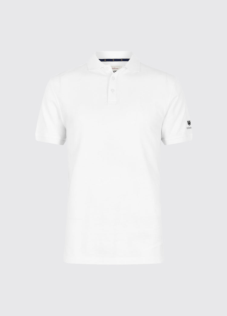 Jennings Men’s Cotton Pique Polo - White
