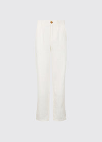 Kelby Women’s Linen Trousers - White
