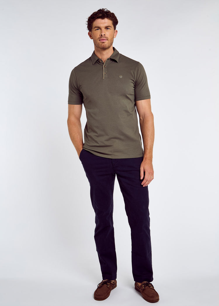 Kilmurray Men’s Three-Button Polo - Kelp
