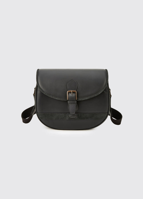 Kilpedder Leather Cartridge Bag - Black