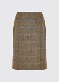 Wisteria Tweed Pencil Skirt - Woodrose