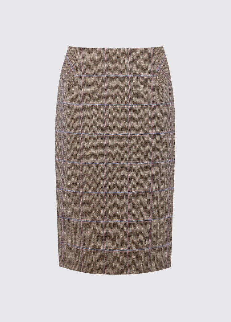 Fern Tweed Skirt - Woodrose