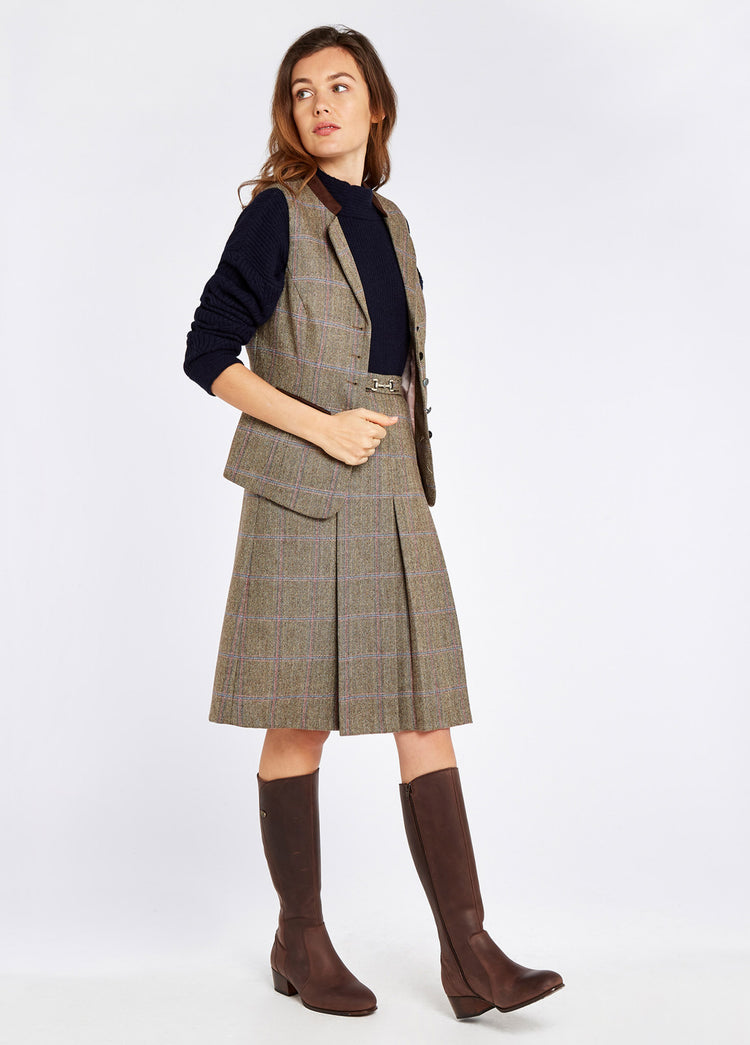 Spindle Tweed Waistcoat - Woodrose