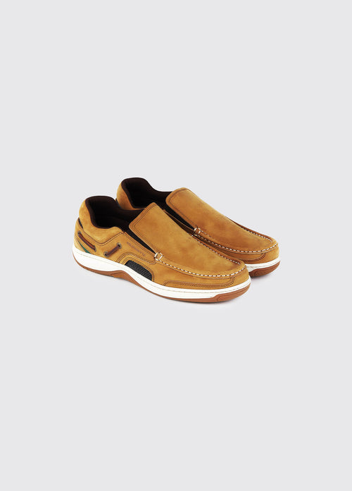 Yacht Men's Slip-On Deck Shoe - Brown