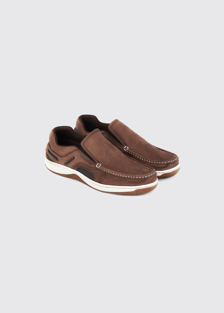 Yacht Men's Slip-On Deck Shoe - Donkey Brown