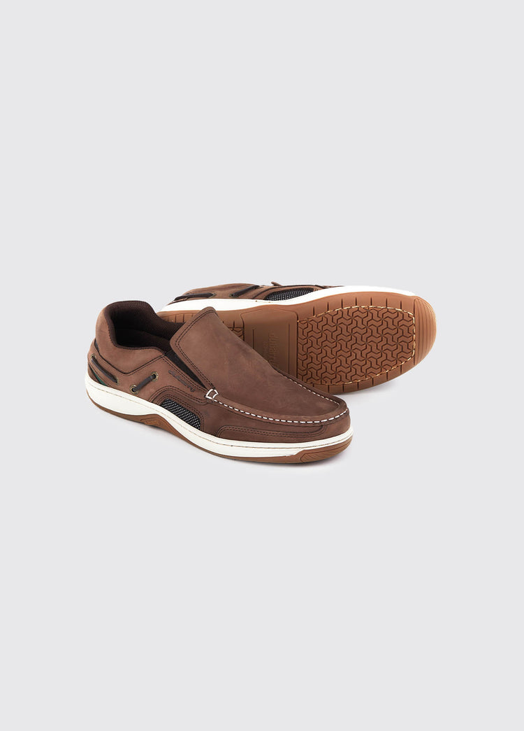 Yacht Men's Slip-On Deck Shoe - Donkey Brown