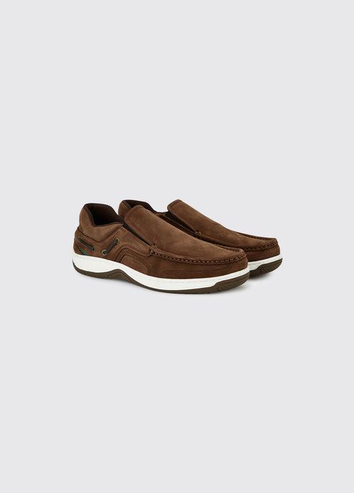 Yacht Men's Slip-On Deck Shoe - Walnut