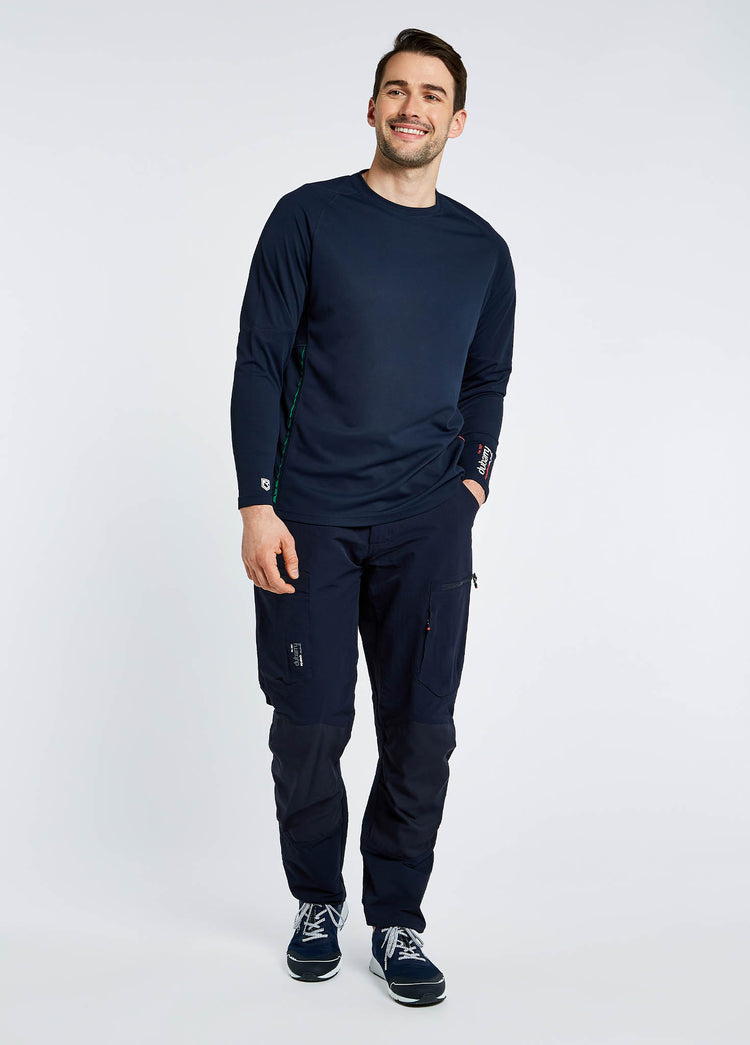 Ancona Mens Long-Sleeved T-Shirt - Navy