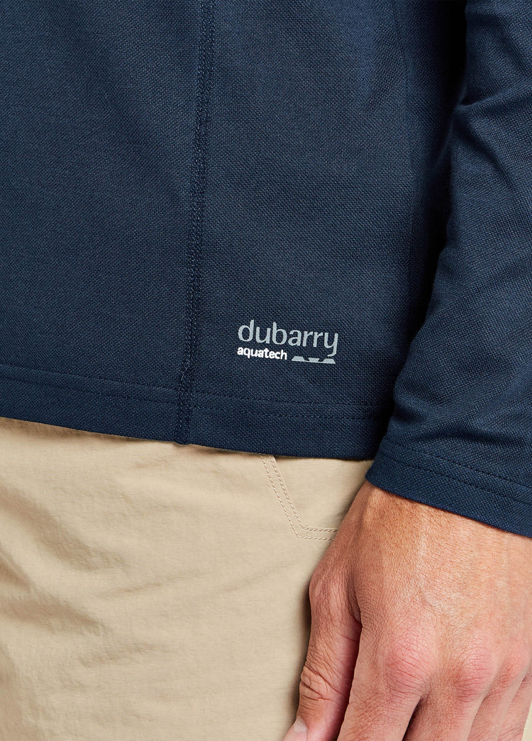 Freshford Women's Long-sleeved Polo - Navy