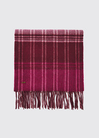 Gleneagle Mens Wool Scarf - Currant