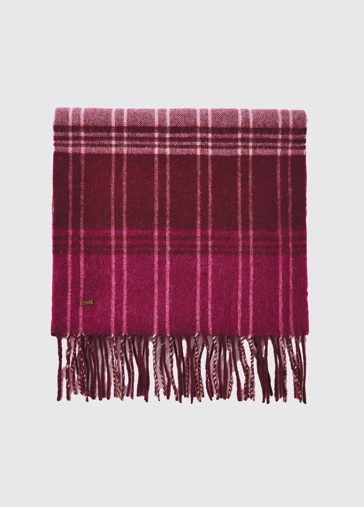 Gleneagle Mens Wool Scarf - Currant