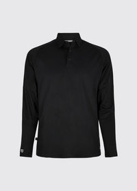 Piraeus Men's Long Sleeve Technical Polo - Black