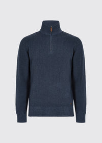 Portmarnock Men’s Fisherman Zip Neck - Denim